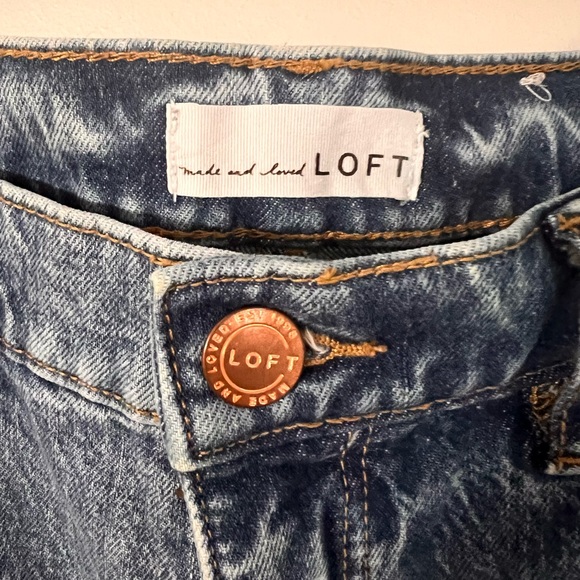 Made and Loved Loft High Waist Straight Cropped Jeans size 4 - Picture 8 of 8